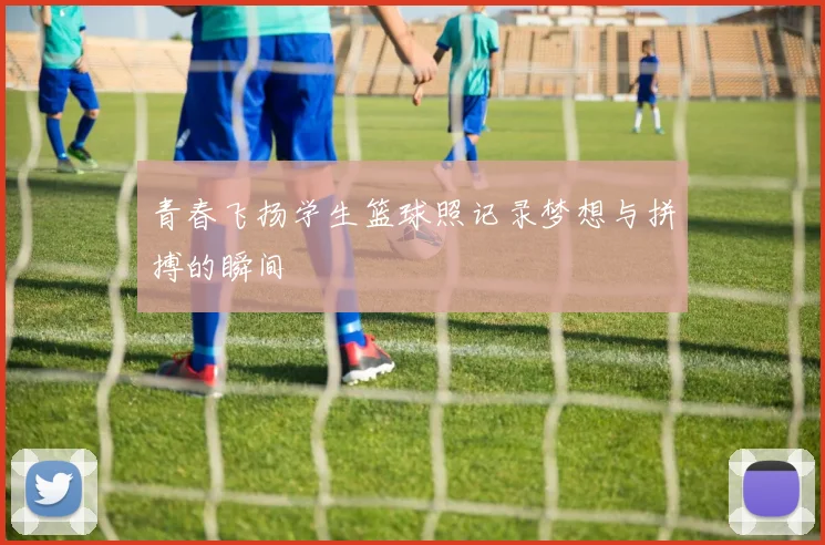 青春飞扬学生篮球照记录梦想与拼搏的瞬间